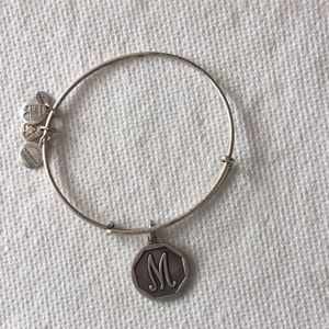 Alex and Ani bracelet M initial